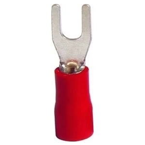 Sv 1.25-4 0.50-1.50 mm Kırmızı Çatal Tip Izoleli Kablo Ucu 10 Adet