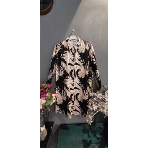 Lux Home İstanbul Çiçek Yaprak Dsenli Gömlek Tunik