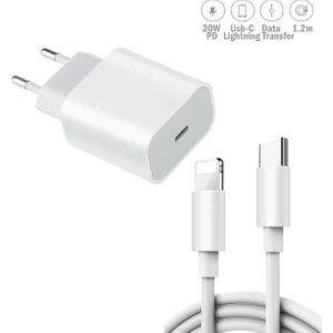 Type-C Lightning Şarj Aleti 20W Pd 1m iPhone 7 8 Plus x 11 12 Pro Max Uyumlu Usb-C Hızlı Şarz Cihazı