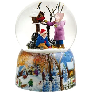 Music Box World Kar Küresi Çocuklar Kuş Evi - Müzikli