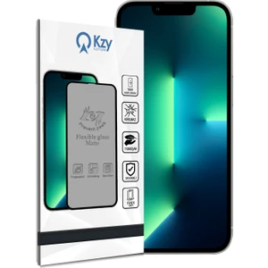 Kzy Apple iPhone 13 Pro Tam Kaplayan Mat Seramik Nano Esnek Hayalet Ekran Koruyucu