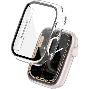 Apple Watch 7 45 mm Uyumlu Ekran Koruyucu Kasa Koruma  Full Body Gard Tüm Gövde Koruyucu Tam Koruma Şeffaf