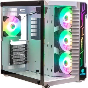 Performax Warmech Beyaz Temp. Cam Rgb Atx Kasa 4*12 Rgb Fan