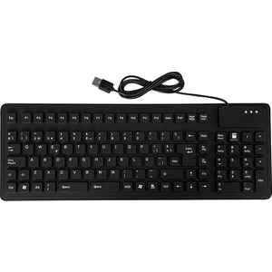 105 Tuşlar Ispanyolca USB Kablolu Silikon Klavye Katlanabilir  (Yurt Dışından)