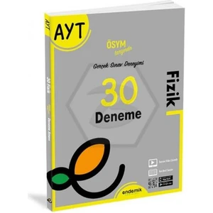 Endemik Yayınları 2022 Ayt Fizik 30 Deneme Sınavı