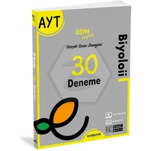 Endemik Yayınları 2022 Ayt Biyoloji 30 Deneme Sınavı