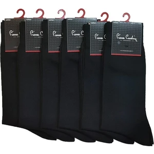 Pierre Cardin 6'lı Erkek Siyah 4 Mevsim Pamuk Çorap