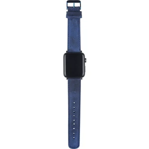 Apple Watch Uyumlu Deri Kordon 42 44 45 mm Mavi
