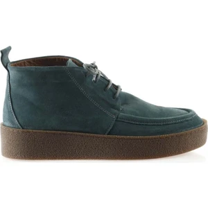 Bueno Shoes Yeşil Süet Kadın Düz Bot