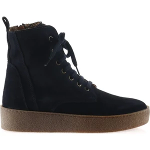Bueno Shoes Lacivert Süet Kadın Düz Bot