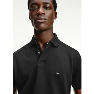 Tommy Hilfiger Polo Yaka Siyah Erkek T-Shirt