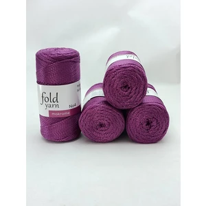 Fold Yarn / Polyester Makrome No:4 / Gül Kurusu (4 Adet)