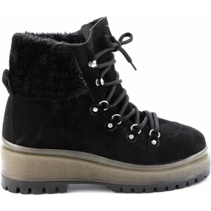 Siyah Süet  Kadın Bot & Bootie K02669074102