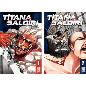 Titana Saldırı (Attack On Titan) 1-2. Ciltler Manga Seti - Hajime Isayama