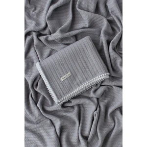 Baby Cais Örgü Desen Bebek Pikesi Organik Pamuk Bebek Battaniyesi