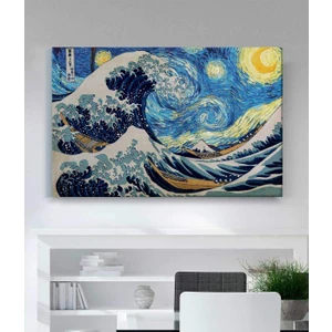 Stella Store Van Gogh Yıldızlı Gece Özel Elmas Mozaik Kanvas Tablo