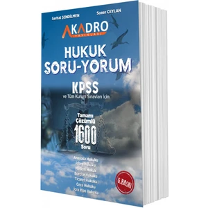 A Kadro Yayınları Hukuk Soru Bankası 5.baskı