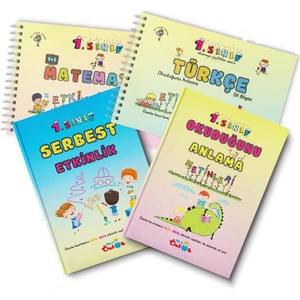 Mavi Önlük Yayınları 1. Sınıf 2. Dönem 4'lü Set