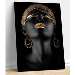 Stella Store Zenci Kadın Kanvas Tablo