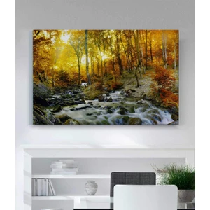 Stella Store Manzara Resim Altın Ağaç Kanvas Tablo