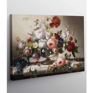 Stella Store Natürmort Çiçek Kanvas Tablo