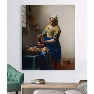 Stella Store Johannes Vermeer Sütçü Kadın Kanvas Tablo