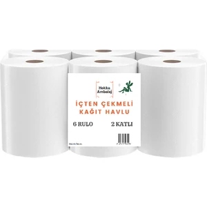 5 Koli Içten Çekmeli Kağıt Havlu 30 Rulo