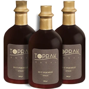 Toprak Doğal Dut Pekmezi Antalya Set 900 gr - Şekersiz Dut Pekmezi