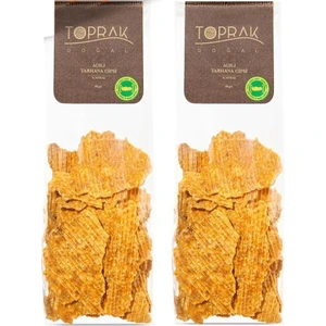 Toprak Doğal Acılı Tarhana Cips 2'li Set 160 gr - Maraş Tarhana Cipsi Acılı