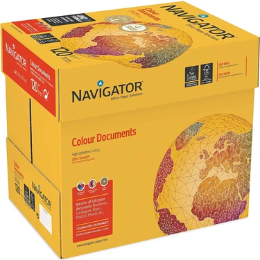 Navigator Fotokopi Kağıdı A4 120 G 8 x Bl Beyaz Color