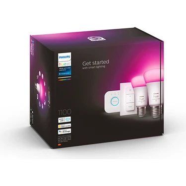 Philips Hue WCA 9-75W E27 Renkli Akıllı Ampul 2'li Başlangıç Seti