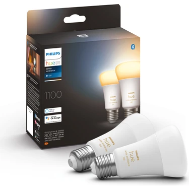 Philips Hue WA 8-75W Beyaz Ambiyans Akıllı Ampul 2'li Ekopaket