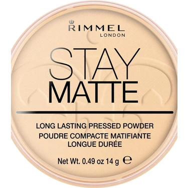 Rimmel London Stay Matte Pudra 001 Transparent Uzun Süre Kalıcı Mat Etki 14
