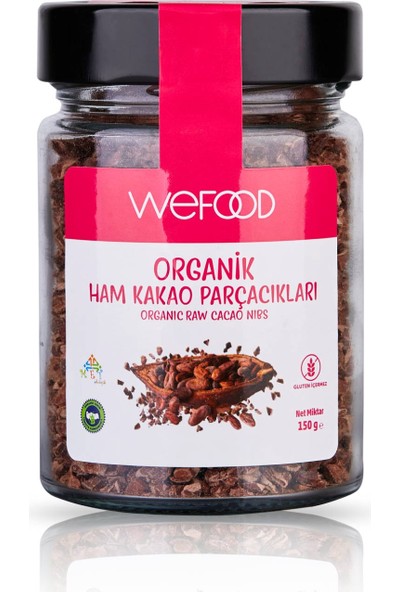 Wefood Organik Ham Kakao Parçacıkları 150 gr