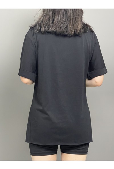 Wind Kadın Parıs Kabartmalı T-shirt