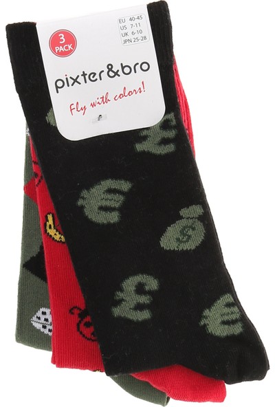Pixter&bro 3'lü Çorap