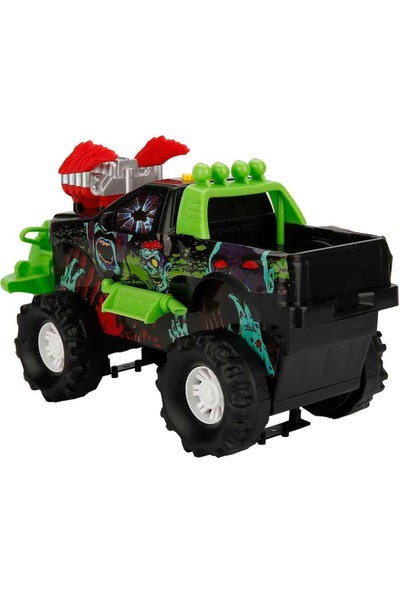 Maxx Wheels Monster Hunt Sesli ve Işıklı Motorize Araba 30 Cm. - Yeşil