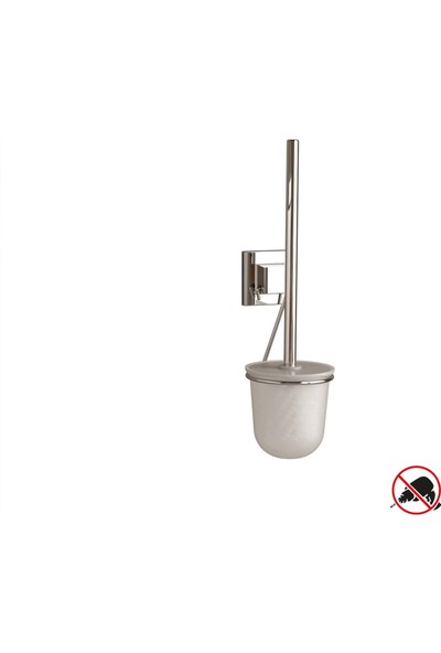 Teknotel Yapışkanlı Paslanmaz Tuvalet Fırçası Krom EF095