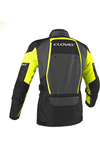 Clover Dakar-2 Wp Korumalı Motosiklet Ceketi (Siyah/sarı)