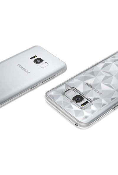 Ringke Air Prism 3D Elmas Yansıması Galaxy S8 Plus Kılıf Clear