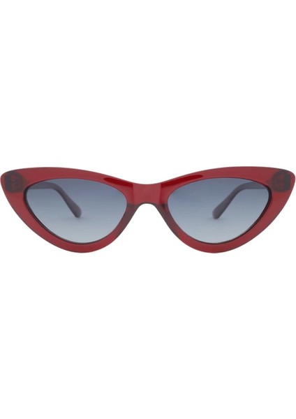 Cat Eye Retro Güneş Gözlüğü (Bordo)