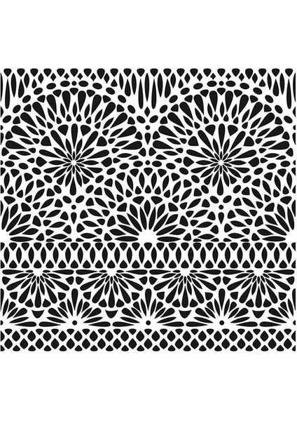 Home Decor Mini Stencıl HDM 103 25 x 25 cm
