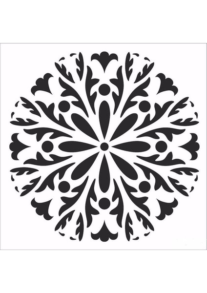 Home Decor Mini Stencıl HDM-112 25 x 25 cm