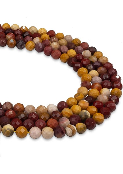 8 mm Faset Kesim Monkay Jasper Doğal Taş Dizi