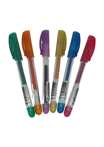 Jel Kalem Karışık Renk 6'lı