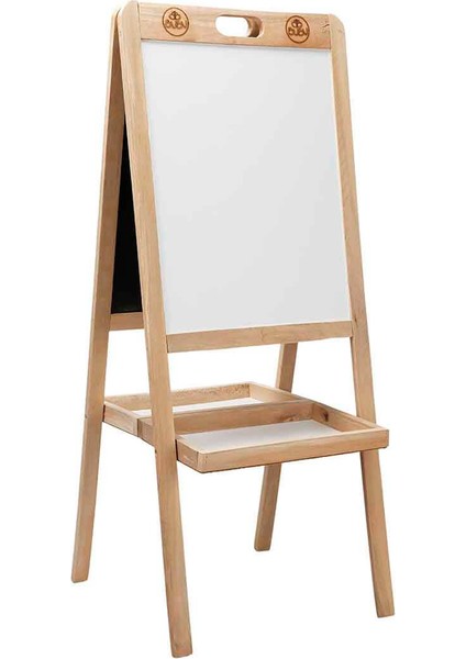 Çift Taraflı Ahşap Yazı Tahtası