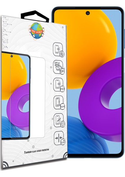 Samsung Galaxy M52 Temperli Ekran Koruyucu Kırılmaz Cam fiyatları