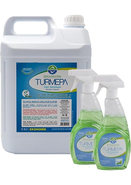 Cam Temizleyici 500 ml x 2 ve 5 lt