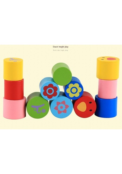 Kuş Dengesi Ahşap Renk Enlighten Blok Oyuncak 12(Yurt Dışından)