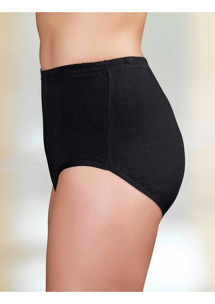 Siyah Ribana Yüksek Bel Bato Slip 6'lı Ekonomik Paket MB008 fiyatları